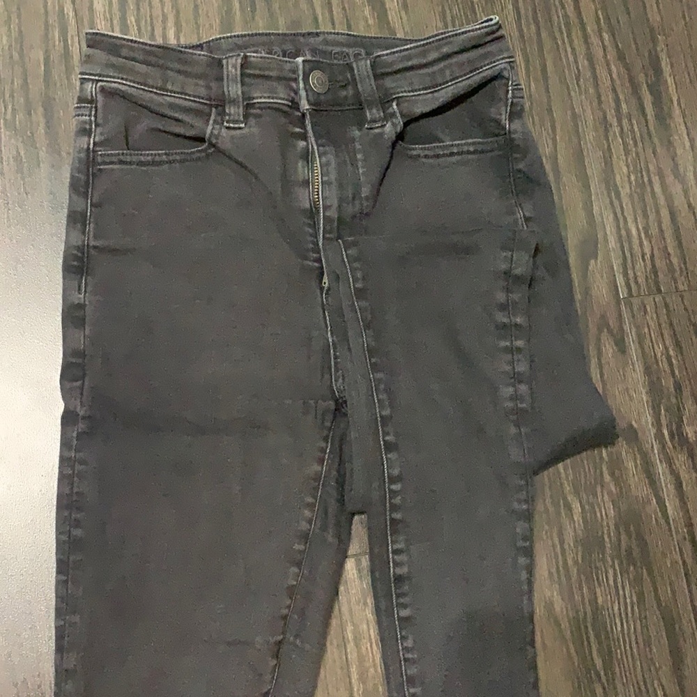 American Eagle black skinny jeans